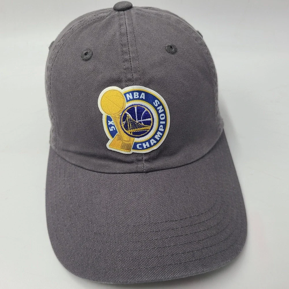 Youth Golden State Warriors Hat Strapback Adidas Gray NBA 2017 Champions 5x Logo